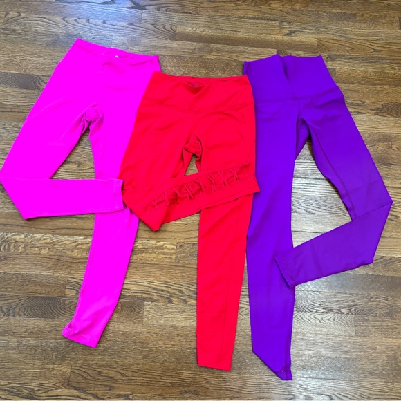 lululemon athletica Pants - 💜❤️💗 LULULEMON, PINK, 90 Degrees BUNDLE of high waisted leggings